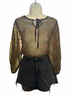 My Story Sheer Floral Blouse